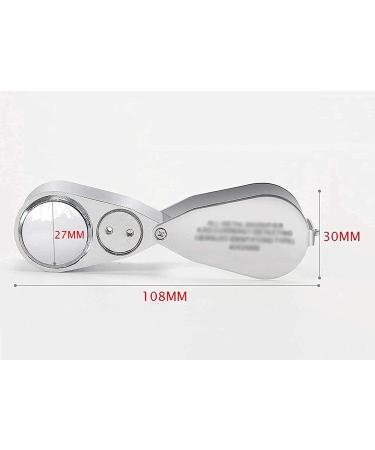 Spacmirrors Magnifying Glass LED Lights and Purple Lights 40X Optical High-Definition Glass Lenses Portable Handheld Magnifying Glass Identification Magnifying Glass Magnifier - Buy Online on GoSupps.com