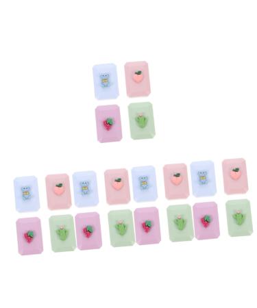 Partykindom 20 STK contact lens container plastic container Glass container lens storage set container for eye contact lenses glass container lens set lentil holder Easy suitcase