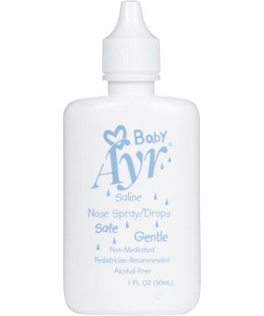 AYR Baby Saline Nasal Spray/Drops 1 Fl Oz - Gentle Relief for Congestion (Pack of 1) - Buy Online on GoSupps.com