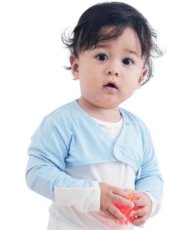 EDENSWEAR Zinc-Filled Rayon Eczema Face Sleeve Cover Vest - Blue (12 Months) - Buy Online on GoSupps.com