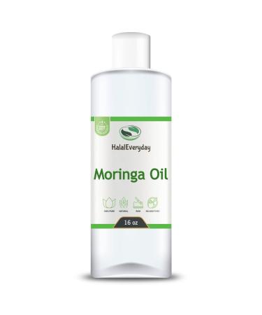 Moringa Oil - 100% Pure Natural Unrefined Virgin Organic | Cosmetic & Food Grade | For Skin Body Hair & Face (16 oz.)