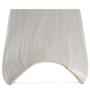 TESS Hairpiece Extensions - 1 Weft Ombre Synthetic Hair - Thickening Straight Silver Grey - 20 (50cm) 90g - Buy Online on GoSupps.com