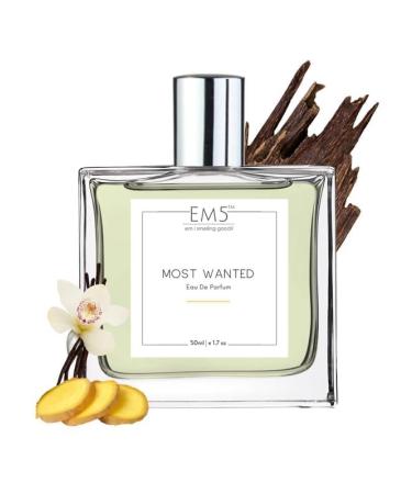 EM'5 Most Wanted Perfume for Men | Eau de Parfum Spray | Vanilla Woody Warm Spicy Fragrance | Luxury Gift for Him.