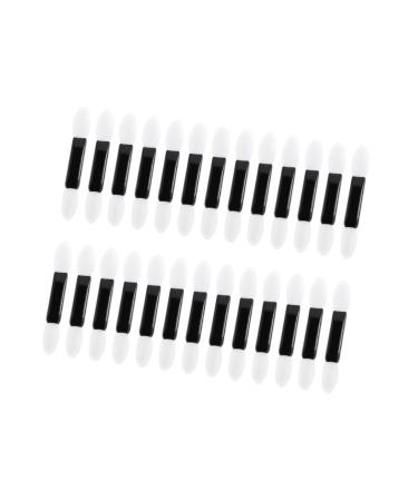 FOYTOKI 100pcs Women Eyeshadow Brush Make up Sponges for Face Eye Shadow Miss White Double Sided Sponge Head M White