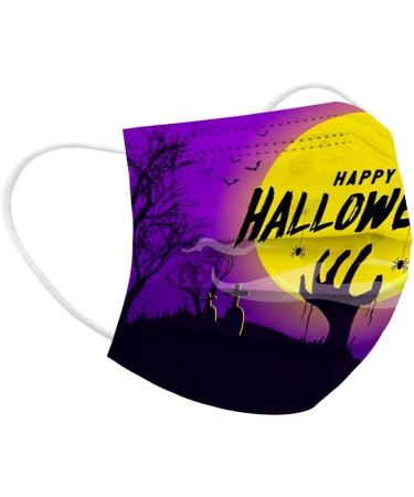 3 Ply Disposable_Face_Mask with Halloween Cute Pattern Design Comfortable Covers Suitable For Adults Outdoor Use Protection - Buy Online on GoSupps.com