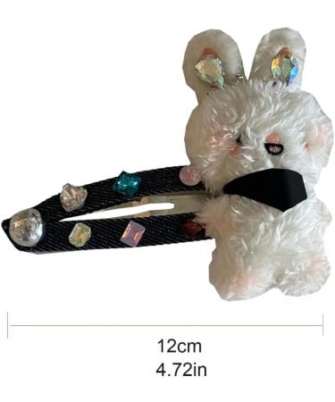 hgnxa Sweet Hair Clip Cartoon/Bear Shape Snap Hairpin Plush Hair Clip for Ponytail Bangs Hairpins for Teens Children Rabbit - Buy Online on GoSupps.com
