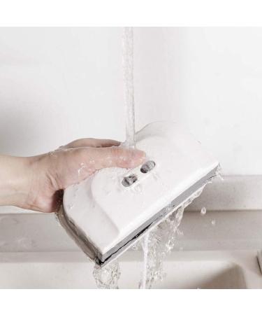 White Double-Sided Wipe Window Cleaner for Single Glazing Fit to Window Thickness Glider Washing Glass Cleaning Brush Tools for - Buy Online on GoSupps.com