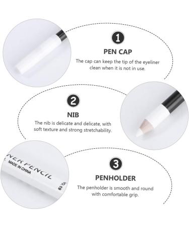 IWOWHERO Eye Line Pencils 24pcs eyeliner pencil brown gel eyeliner white eyeliner pen Eyeshadow Drawing Pen lying silkworm pen - Buy Online on GoSupps.com