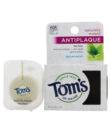 Tom's of Maine - Antiplaque Flat Floss Spearmint - 32 Yard(s)
