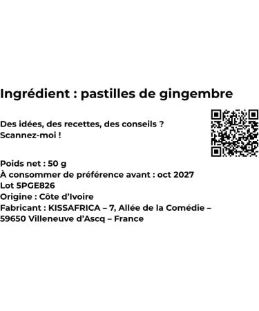 Dried Ginger Lozenges 50g Natural Hot Sweets Ideal Digestion & Energy - Buy Online on GoSupps.com