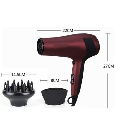 Hair Dryer- Negative Ionic Hair Blow Dryer Fast Drying with Ac Motor with Diffuser - Buy Online on GoSupps.com