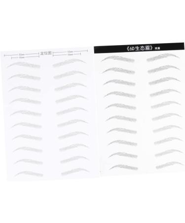 Beavorty 4 Sheets Pairs Simulation Eyebrow Sticker Artificial Eyebrow Patch Eyebrow Stickers 3d Makeup Tools 1 count (Pack of 1) As Shownx2pcs - Buy Online on GoSupps.com
