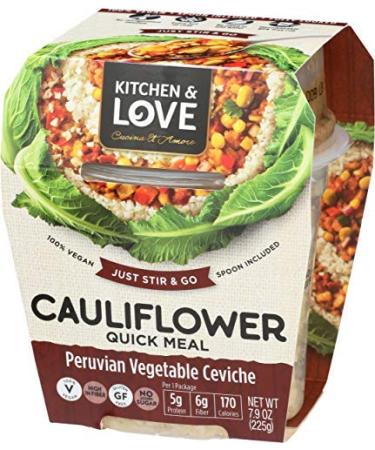 Kitchen & Love Peruvian Vegetable Ceviche Cauliflower Quick Meal, Single