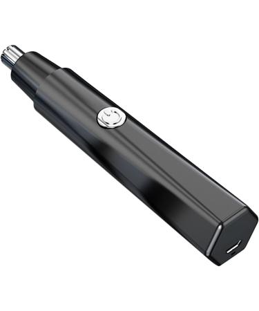 Sleek Electric Nose Hair Trimmer for Gentle Grooming - Black | International Shipping Available - Buy Online on GoSupps.com