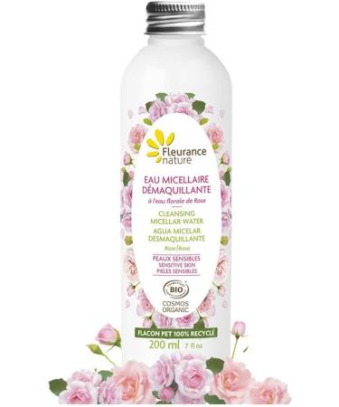 Fleurance Nature - Organic Delicate Rose Box - Micellar make-up remover water 200ml - Moisturizing face cream 50ml - Body milk 150ml - Certified Organic Cosmos Ecocert - Original women's gift box -21624 - Buy Online on GoSupps.com
