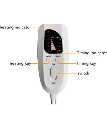 Shop Heating Pad for Back Pain - 6-Level Adjustment Drapable Large Design (EU 220V) - Fast International Shipping - Buy Online on GoSupps.com