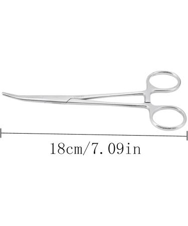 Hemostatic Tweezers for Pets - Stainless Steel Scissors for Dog & Cat Ear Hair Fishing Tool - 18cm Curved 18B - Buy Online on GoSupps.com