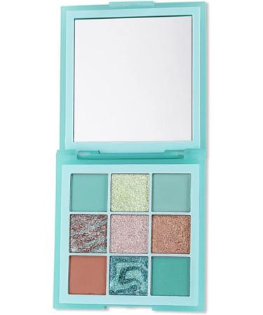 Mysense 9 Colors Eyeshadow Palette Glitter and Matte Eye Shadows Light Green Teal Blue Copper Professional Vegan Natural Nude Eyeshadow Shades Mint Green & Maroon - Buy Online on GoSupps.com