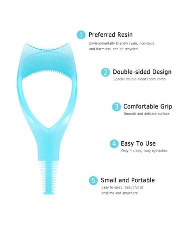 Shop 3-in-1 Eyelash Brush Tool - 2pcs Makeup Applicator for Perfect Lashes | Eyelash Curler & Guard for Women & Girls - Buy Online on GoSupps.com