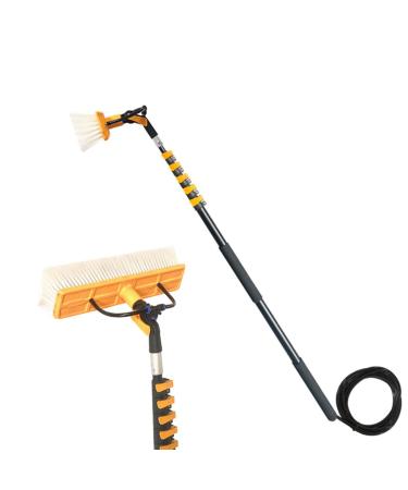 4.5M Window Cleaning Pole Photovoltaic Panel Cleaning Tool Extendable Cleaner for Trucks Windows Washing Multi-Purpose Water Spray Brush Brush