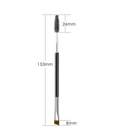 KINGMAS Professional Double-Ended Eyebrow Brush and Spoolie - Black - Buy Online on GoSupps.com