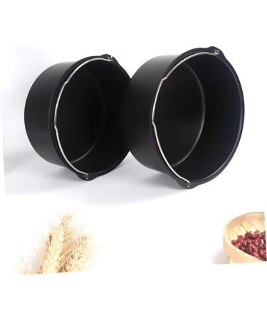 Zerodeko 3pcs Air Fryers Kitchen Supplies Airfryer Oven Frying Tool Turkey Deep Fryers Household Frying Pan Air Fryer Oven Deep Fryer Pot Oven Oilless Cooker Small Frying Pan Portable 17.2*15CMx3pcs Blackx3pcs - Buy Online on GoSupps.com