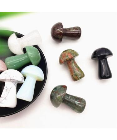 Saturey 1-Pack Natural Large Green Aventurine Pink Crystal Mushroom Polished Stones Suitable for Home (Color : Green Aventurine) - Buy Online on GoSupps.com