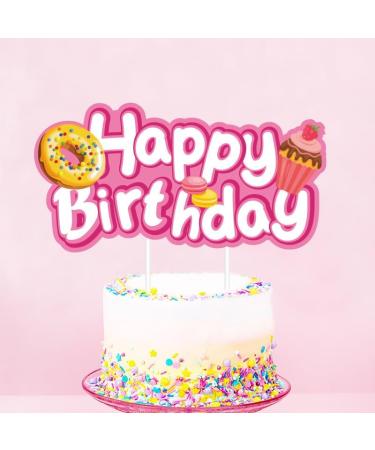 Gallasy 13pcs Donuts Cake Topper Doughnut Cupcake Topper for Donut Decorations Baby Sprinkle Decorations Kids Birthday Donut Themed Party Supplies - Buy Online on GoSupps.com