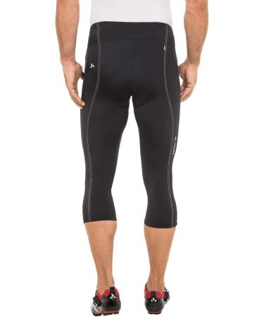 VAUDE Men's Active 3/4 Cycling Pants - Padded Black Uni for Optimal Comfort & Performance International Shipping Available - Buy Online on GoSupps.com