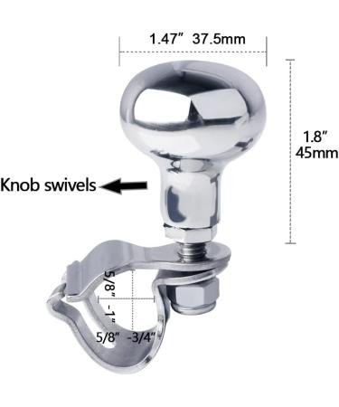 Premium AISI 316 Stainless Steel Boat Steering Wheel Knob | Marine Sport Maneuvering Spinner Knob - Buy Online on GoSupps.com