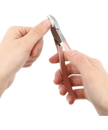 Professional Stainless Steel Nail Clipper Cutter for Thick Hard Nails Onychomycosis Paronychia with Mortise and Tenon Joint Structure Rose Gold Color (-1414200004111) YUYTEmcvdxeu2yh-11 - Buy Online on GoSupps.com