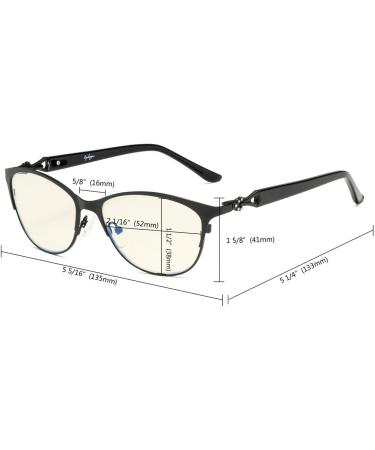 Eyekepper Blue Light Filtering Computer Reading Glasses for Women - Stylish Red Cateye Oval Design +0.50 Magnification - Buy Online on GoSupps.com