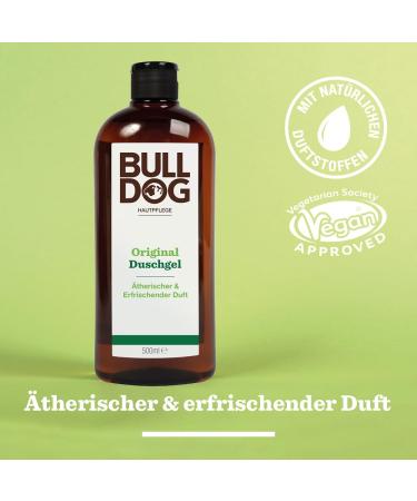 BULLDOG Body Care for Men | Original Natural & Refreshing Shower Gel 500ml - International Shipping Available - Buy Online on GoSupps.com