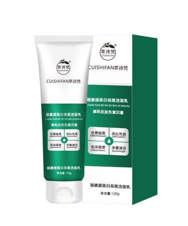 WHITENING and Freckle-Removing Facial Cleanser Refreshing Oil Control Freckle Removal and Nicotinamide Brightening Skin Tone (Color : 1PCS)