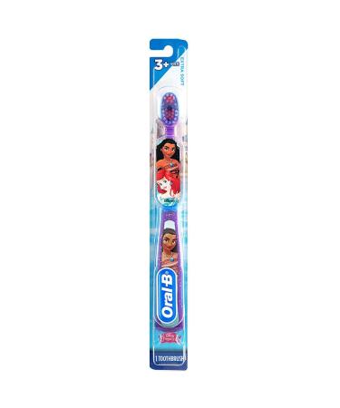 Oral-B Princess Toothbrush for Little Girls Children 3+ Extra Soft Moana Characters - 1 Count