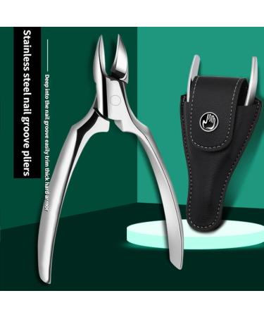 Stainless Steel Professional Nail Clippers for Men Silver Nose Pliers Suitable for Thick Hard Nails Nail Groove Forceps (Color : B - Pliers - red) - Buy Online on GoSupps.com