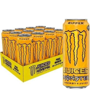  Monster Energy Monster Ripper 12 x 500 ml Jaune - Buy Online on GoSupps.com