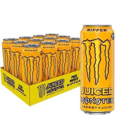 Monster Energy Monster Ripper 12 x 500 ml Jaune