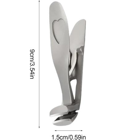 Angled Nail Clippers Thick Nail Clippers for Men | Large Angled Head Nail Clippers - Wide Jaw Nail Clippers with Wide Opening Ergonomic Anti Splash Nail Clippers for Men Grey Silver Single - Buy Online on GoSupps.com