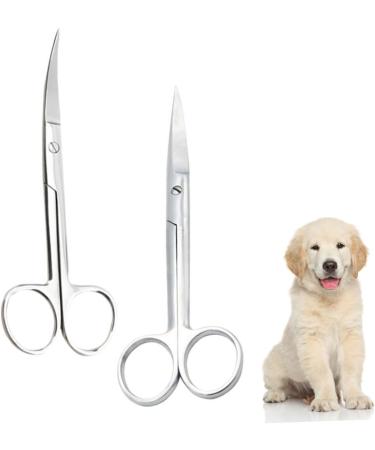 Beavorty 6pcs Stainless Steel Curved Pet Scissors Durable & Precision Grooming Tools for Dogs & Cats - Buy Online on GoSupps.com