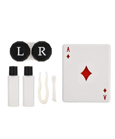Portable Cute Poker & Contact Lens Case Set - 4 Types of Care Accessories for Lens Protection - Buy Online on GoSupps.com