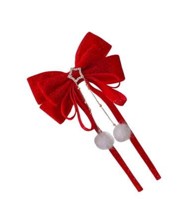 minkissy 1pc hair accessories hair clips girl hair clips hair clips for christmas silky hair bow clip bowknot barrettes christmas bow hairpin Hair Clip Hairpin sweet