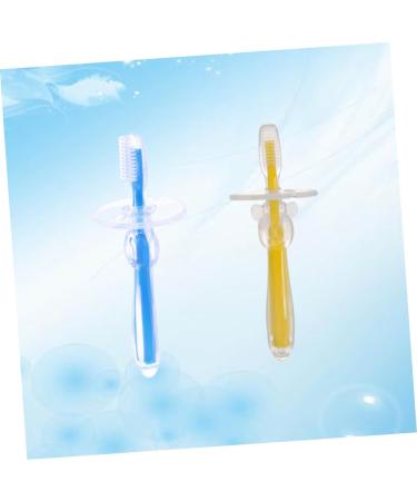 Anneome 2-Stick Silicone Bristle Toothbrush Toy for Newborns & Toddlers | Soft Bristles & Safe Cleaning for Early Oral Care - Buy Online on GoSupps.com