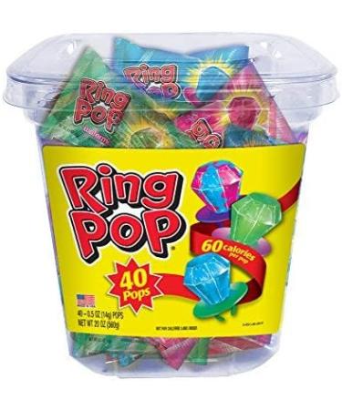 Ring Pop Hard Candy Pops Variety Pack - 44 Count - 40 Count - (Pack of 1) - Buy Online on GoSupps.com