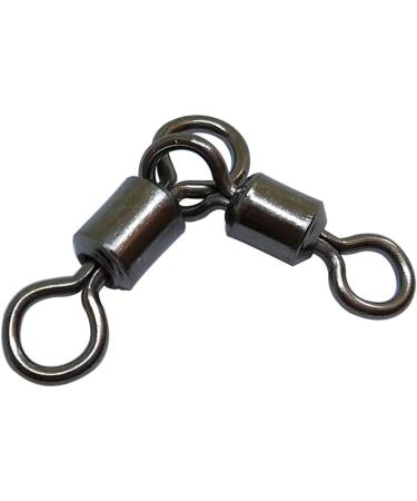50PCS Heavy Duty Crane Swivels Fishing 3-Way T Turn Swivel for Double Drop Rigs in Fresh & Saltwater - 7LB-176LB Rating - 2/0x1/0# - 110LB - Buy Online on GoSupps.com