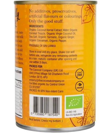 The Coconut Company Organic Yellow Coconut Curry Sauce Perfect for pouring over vegetables noodles or your favourite dish Sweeter Note and Slightly Spicy 400ml (Pack of 6) - Buy Online on GoSupps.com