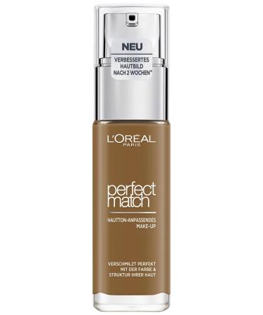 L'Oréal Paris Liquid Foundation with Hyaluron & Aloe Vera - Perfect Makeup - No. 8N Cappuccino - 30 ml