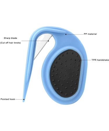 Dog Comb | Pet Mat Splitter Pet Hair Clippers Comb Dematting Hair Removal Professional Grooming Tool for Dogs Blue - Buy Online on GoSupps.com