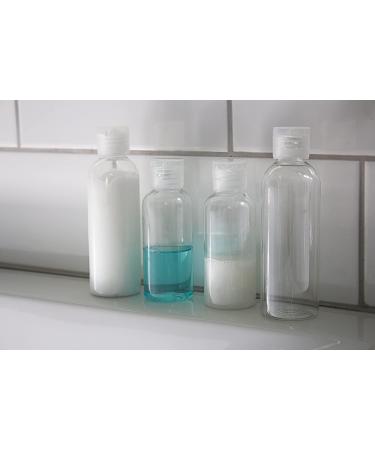 100ml Reusable Travel Bottles for Toiletries Set Mini Size Compact Containers for Shampoo and Conditioner Flexible Plastic Clear/Transparent Flip Cap 12 Pack 100ml (12 Pack) - Buy Online on GoSupps.com