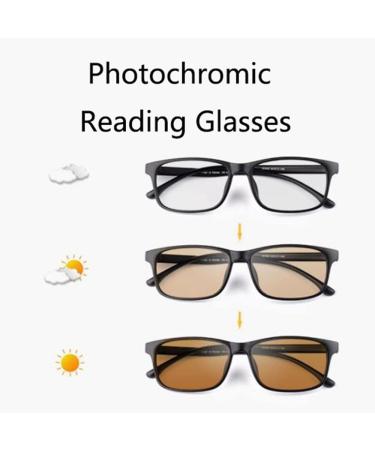Dibako Anti Blue Light Bifocal Reading Glasses - Progressive Photochromic UV Protection - Black Full Margin - Sized +1.00 - Buy Online on GoSupps.com